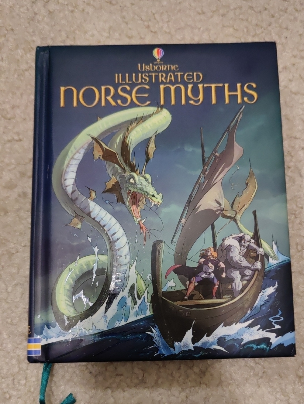 Usborne Illustrated Norse Myths Hardcover Book Educational Y2K Cottagecore Retro